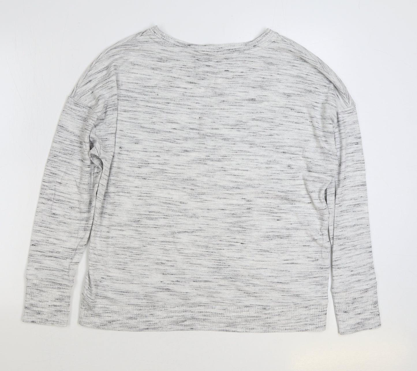 Marks and Spencer Womens Grey Viscose Pullover Sweatshirt Size 14 Pullover - Relaxez-vous
