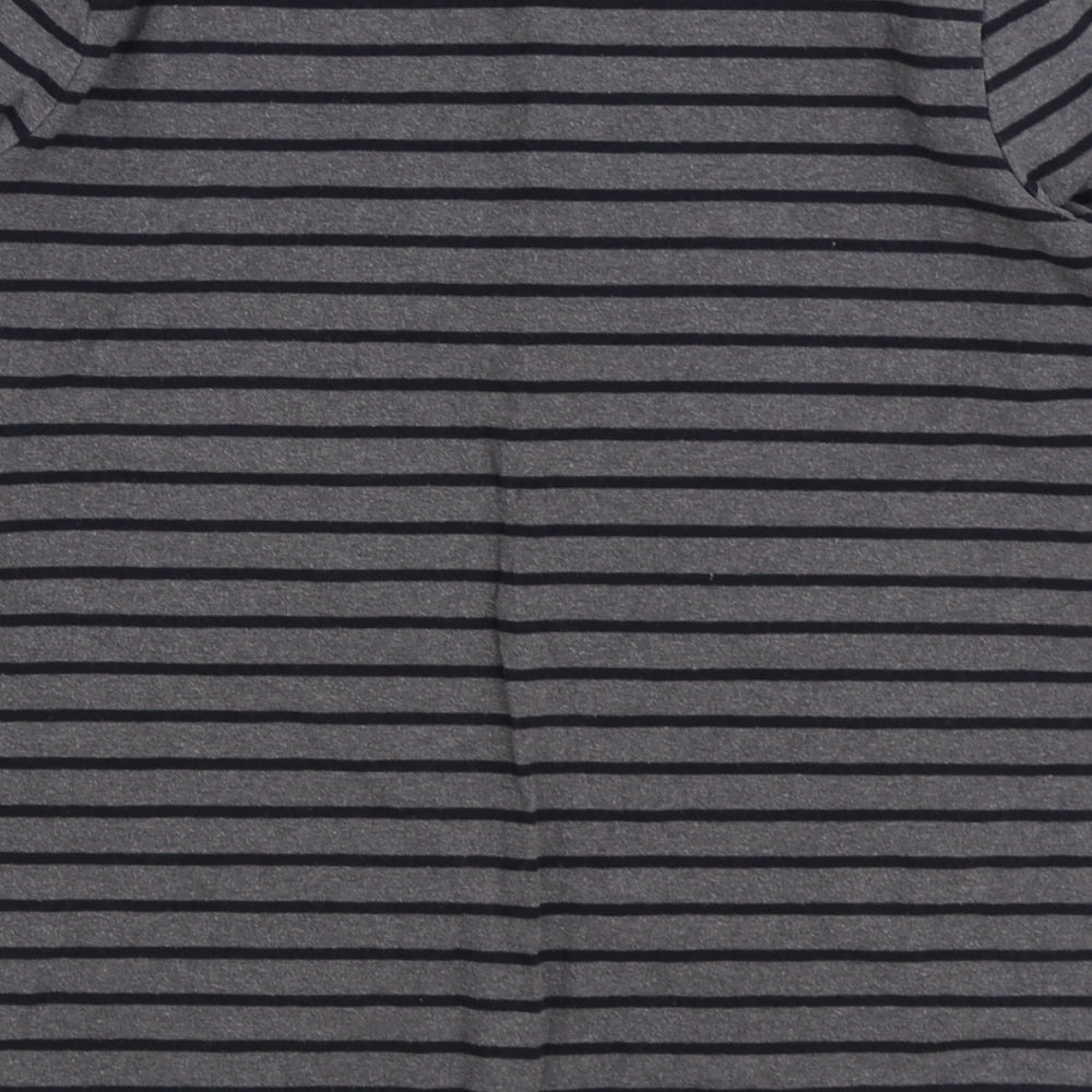 Fatface Womens Grey Striped Cotton Pullover Sweatshirt Size 10 Pullover