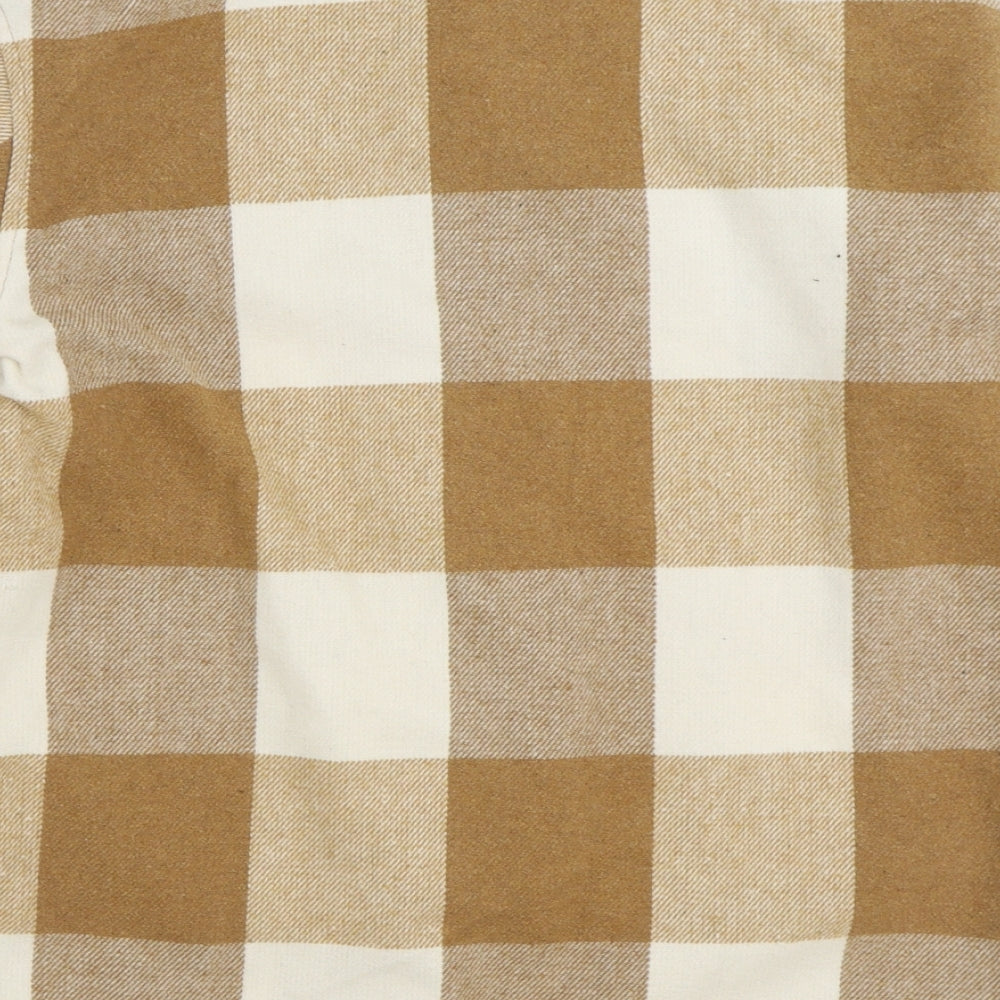 NEXT Girls Brown Gingham Jacket Coat Size 12 Years Snap - Shirt Jacket