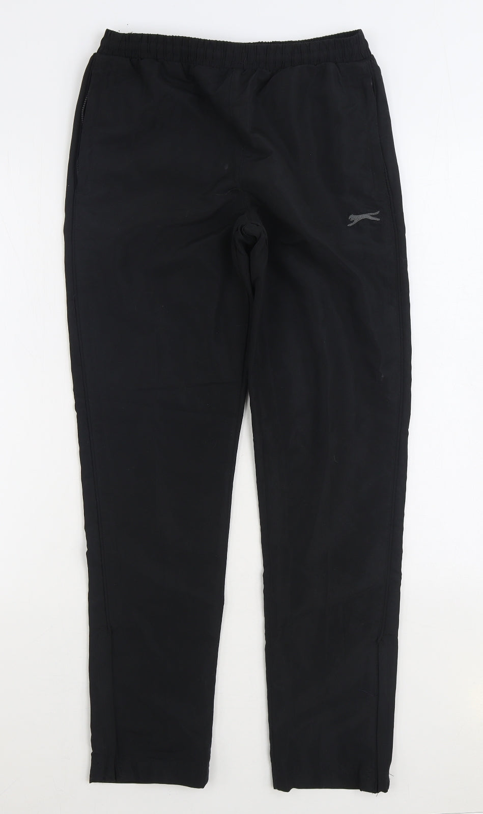 Slazenger Boys Black Polyester Jogger Trousers Size 13 Years Regular Drawstring