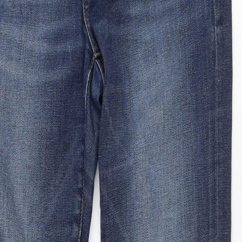 Banana Republic Womens Blue Cotton Straight Jeans Size 26 L29 in Regular Button