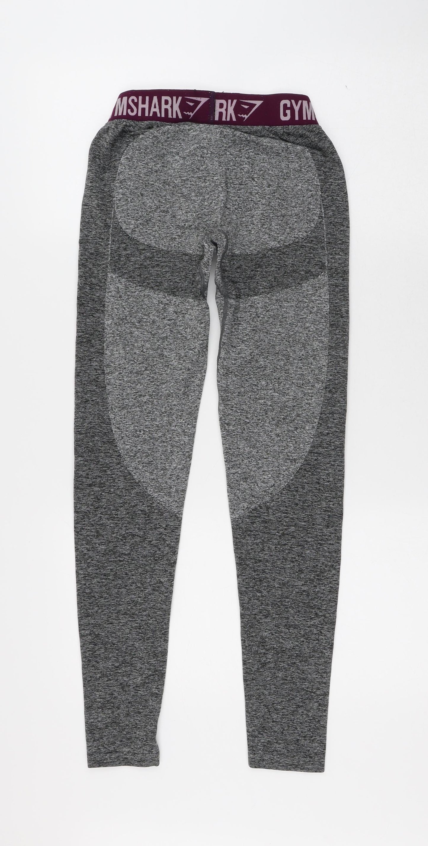 Gymshark Womens Grey Nylon Compression Leggings Size S L28 in Regular