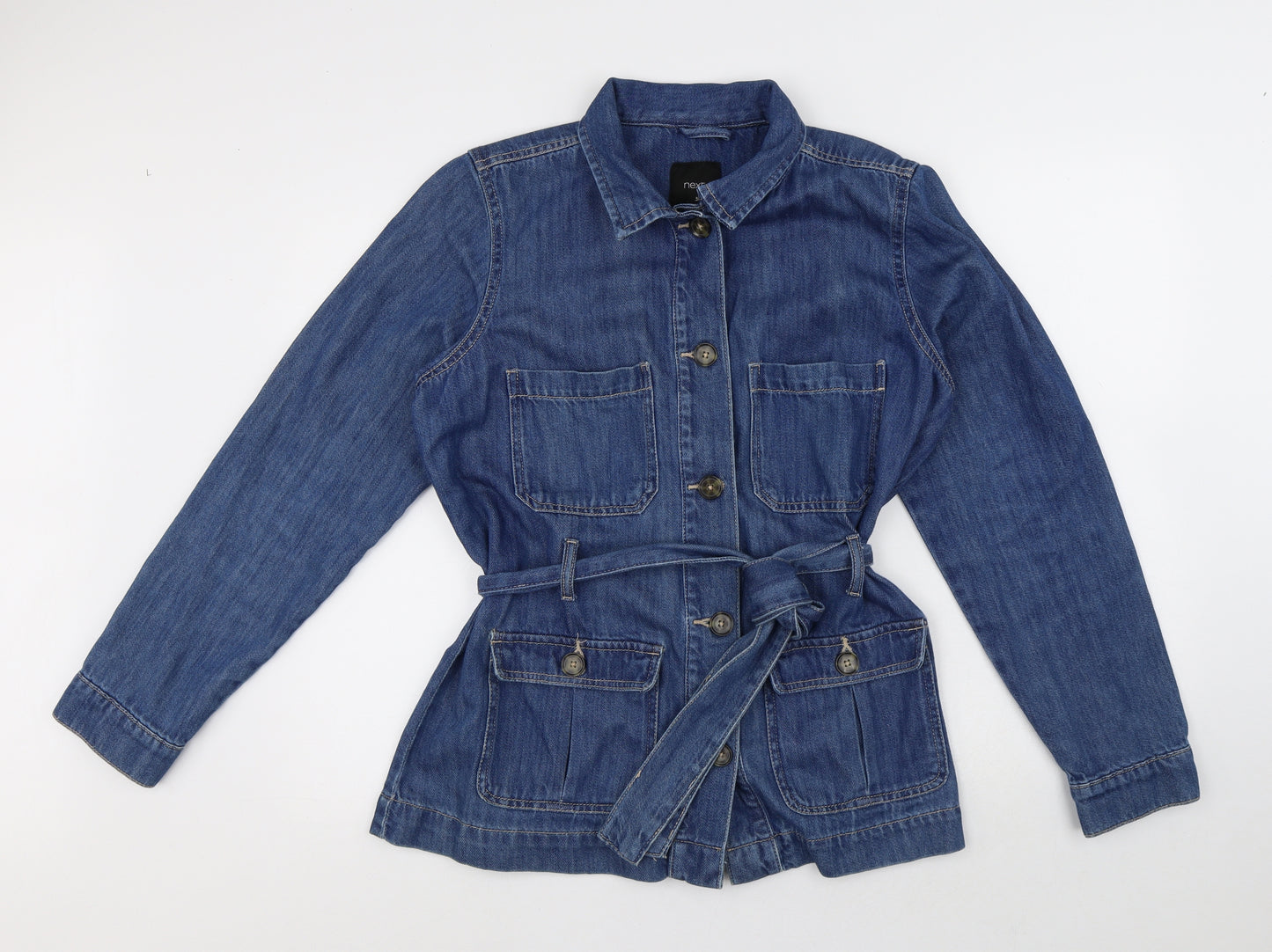 NEXT Womens Blue Jacket Size 14 Button