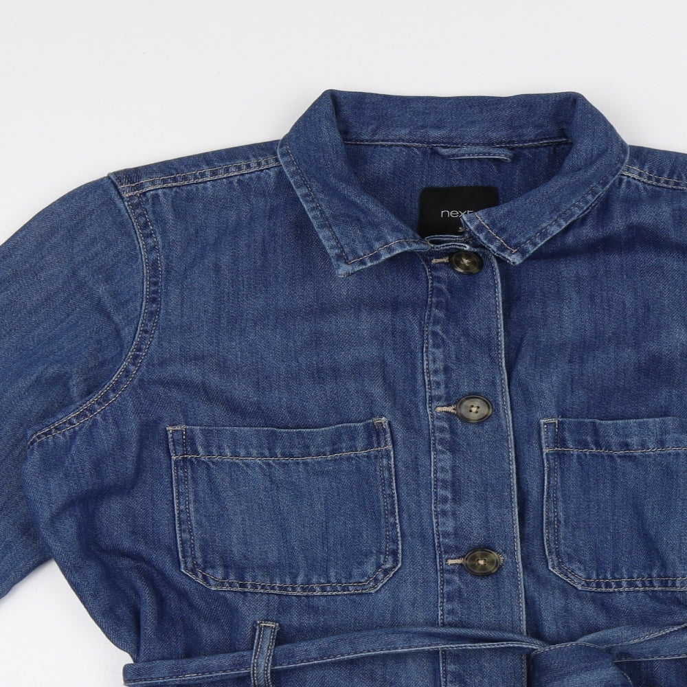 NEXT Womens Blue Jacket Size 14 Button
