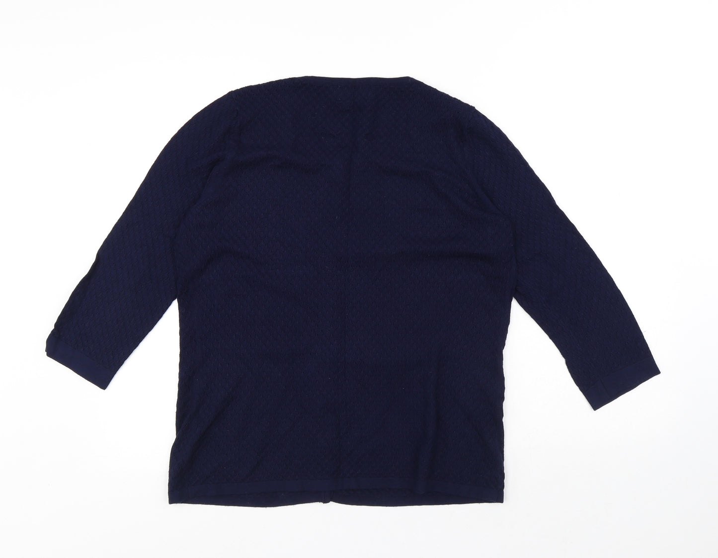 Savida Womens Blue V-Neck Viscose Cardigan Jumper Size S