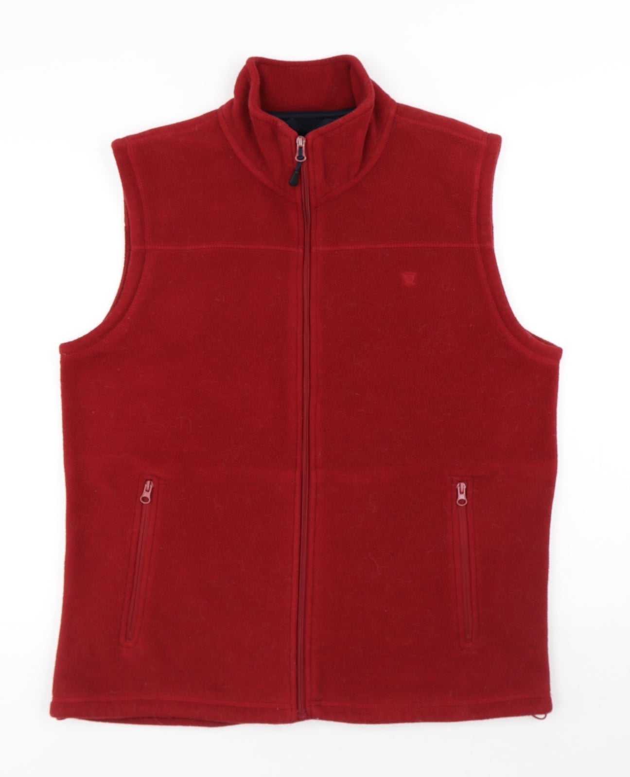 JAMES PRINGLE Mens Red Polyester Vest Sweatshirt Size M