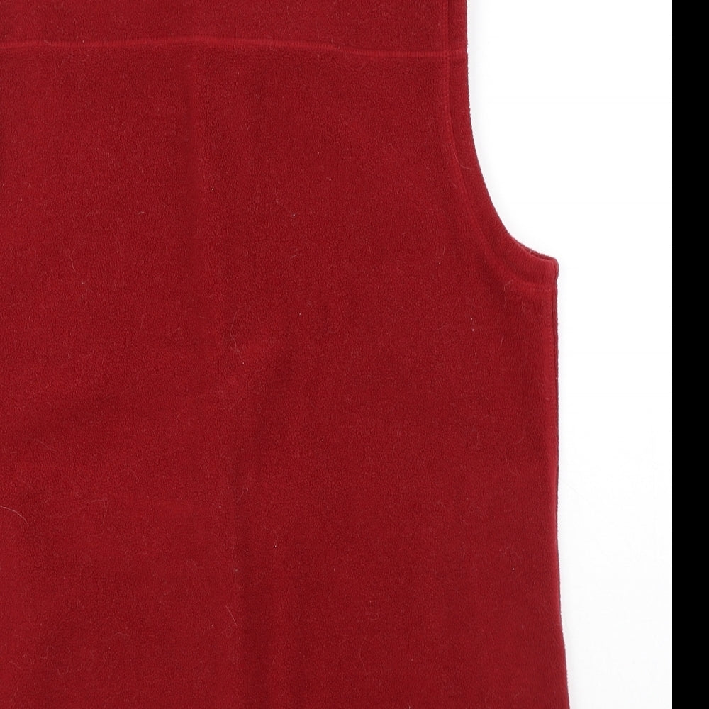 JAMES PRINGLE Mens Red Polyester Vest Sweatshirt Size M