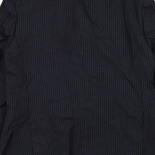 Daniel Drescott Mens Blue Striped Wool Jacket Suit Jacket Size 42