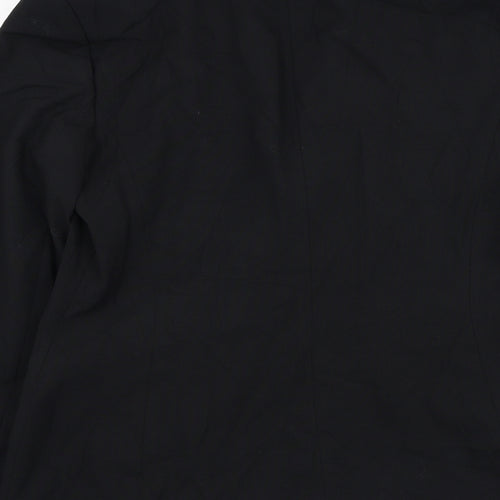 Debenhams Womens Black Jacket Blazer Size 14 Button