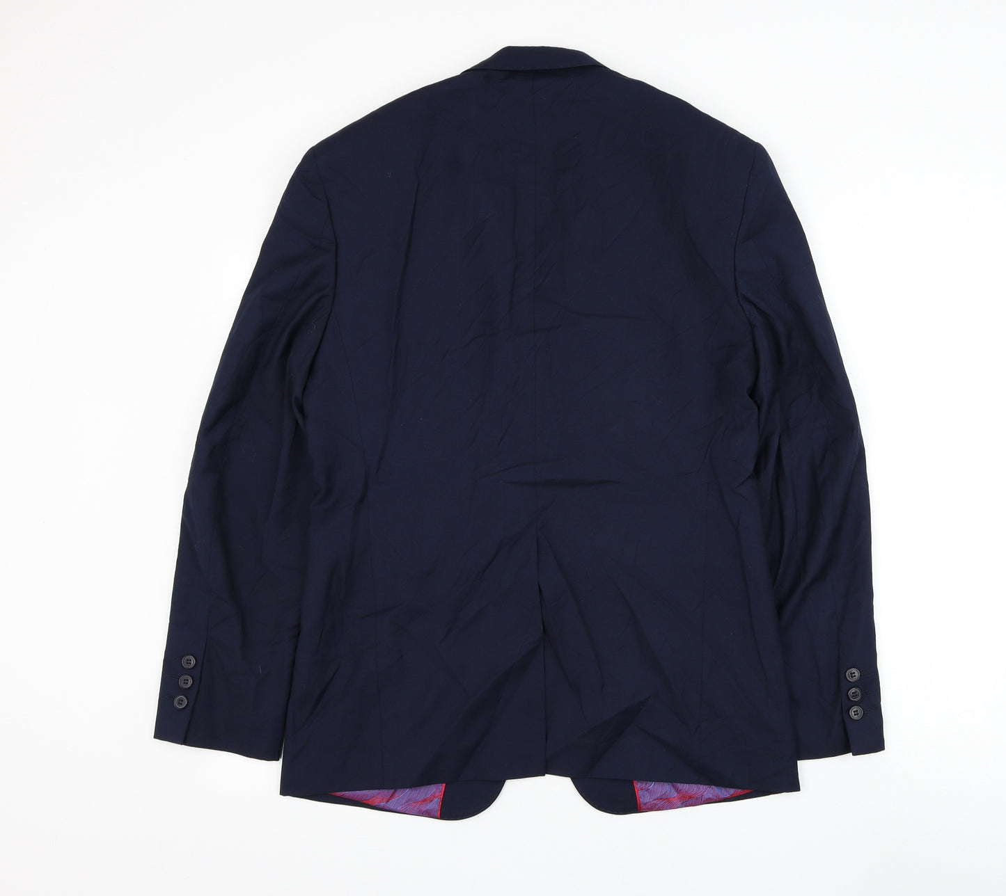 Stonebridge Mens Blue Polyester Jacket Suit Jacket Size 36
