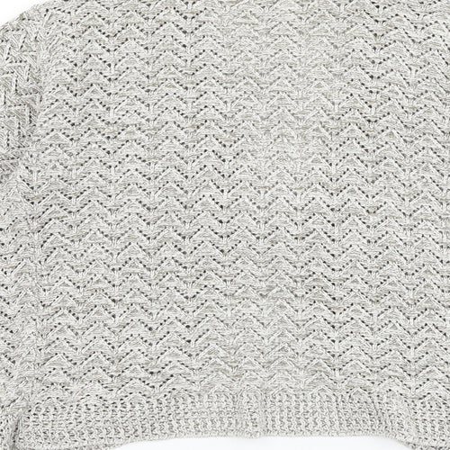 Pulse Womens Beige V-Neck Polyester Cardigan Jumper Size M
