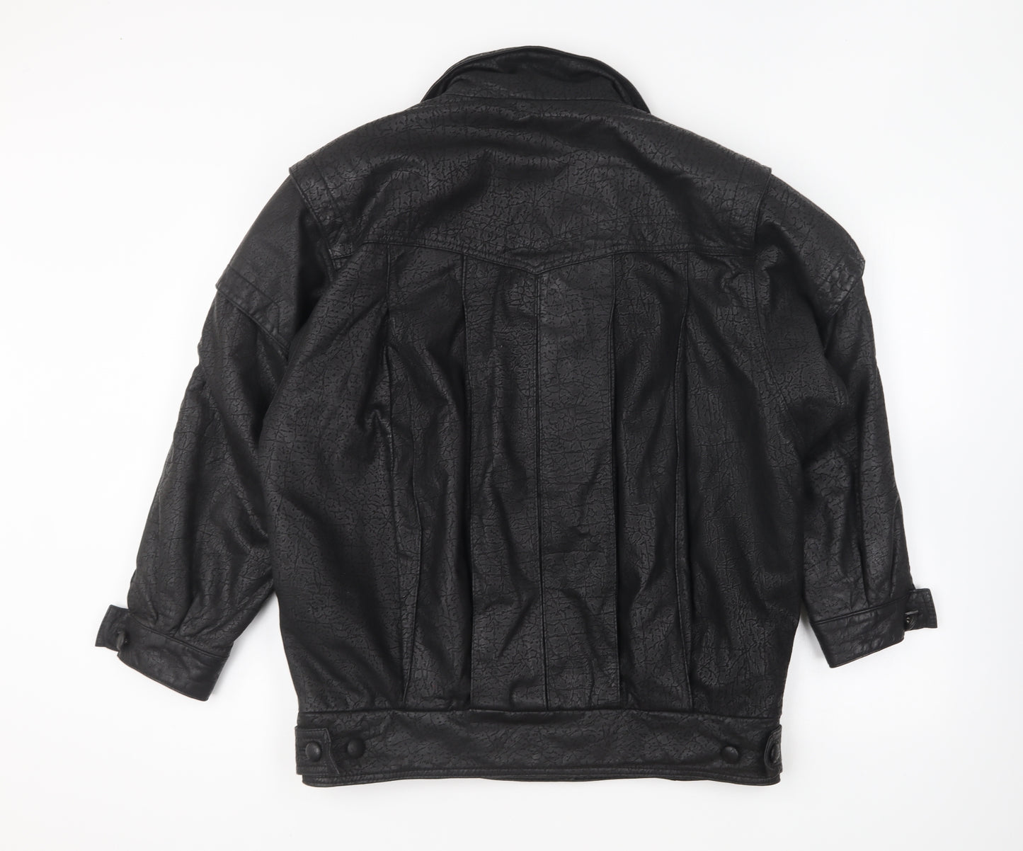 Stadick Womens Black Jacket Size 12 Button