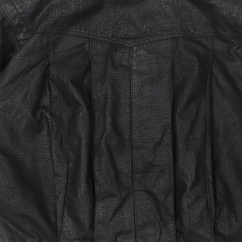 Stadick Womens Black Jacket Size 12 Button