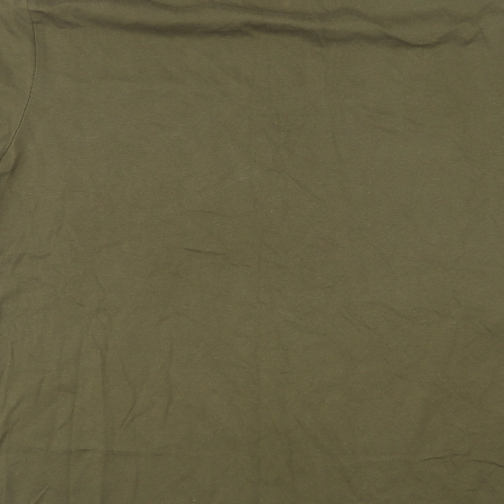 Craghoppers Mens Green Cotton T-Shirt Size XL Round Neck