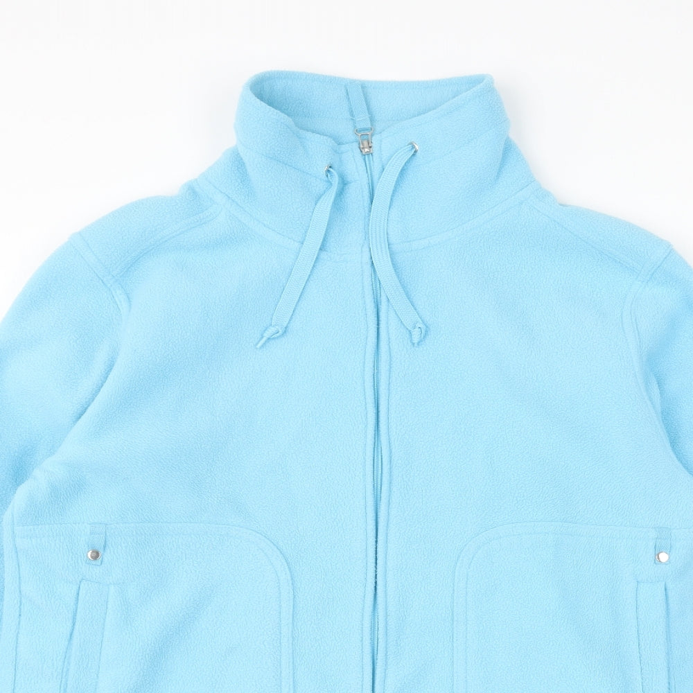 Dunnes Stores Womens Blue Polyester Full Zip Sweatshirt Size 16 Zip