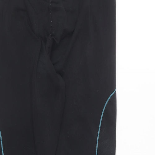 Elle Sport Womens Black Polyester Compression Leggings Size 10 L16 in Regular Pullover