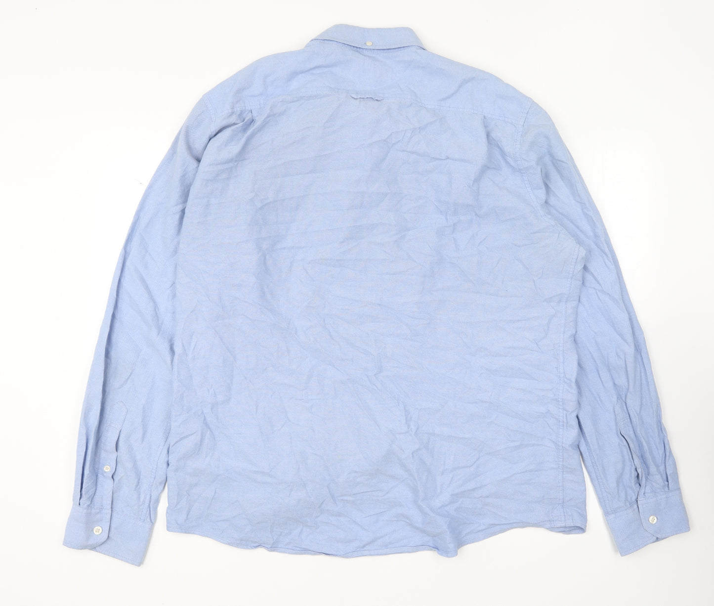 Jack Wills Mens Blue Cotton Button-Up Size XL Collared Button