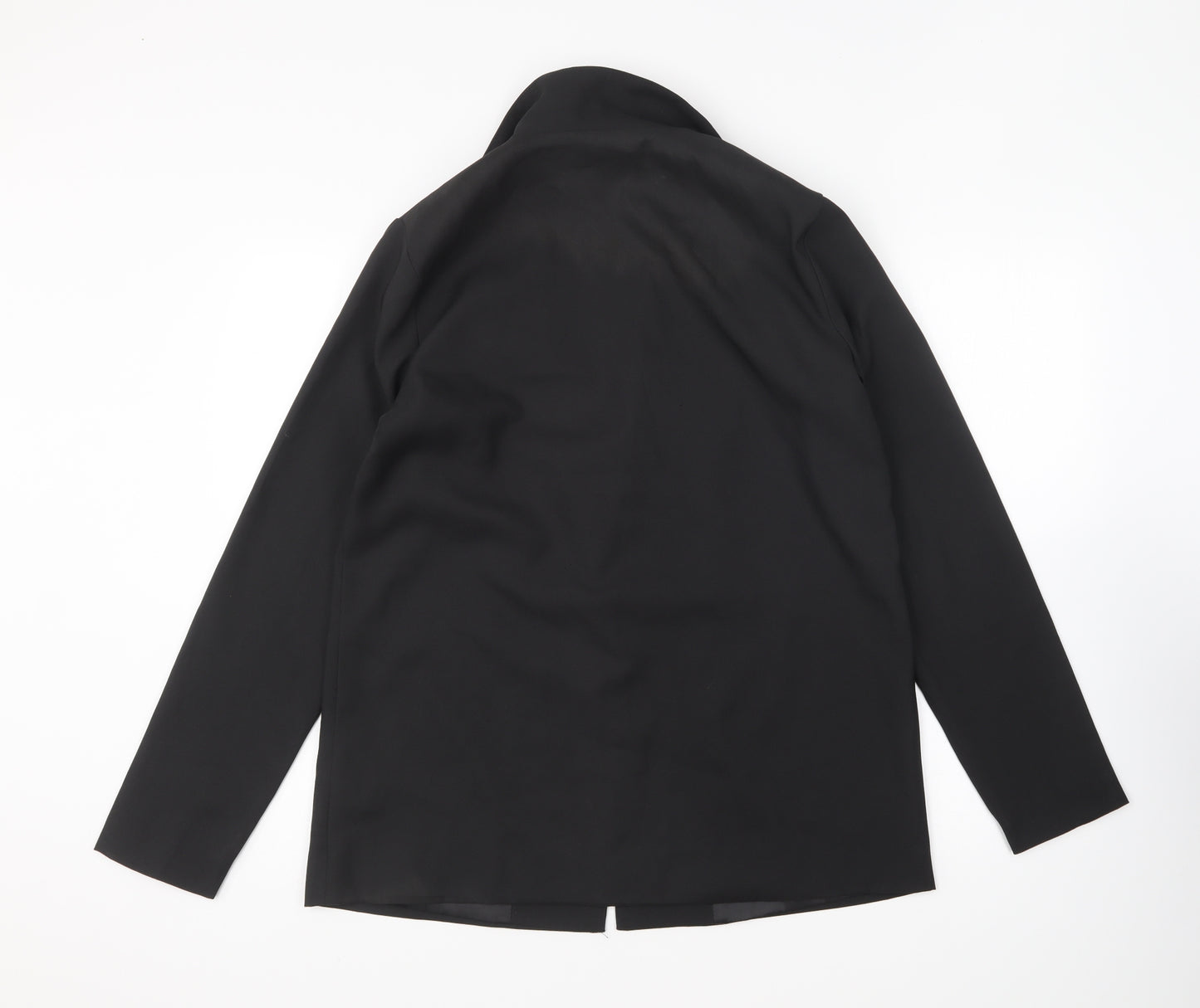 PRETTYLITTLETHING Womens Black Jacket Blazer Size 12 Button
