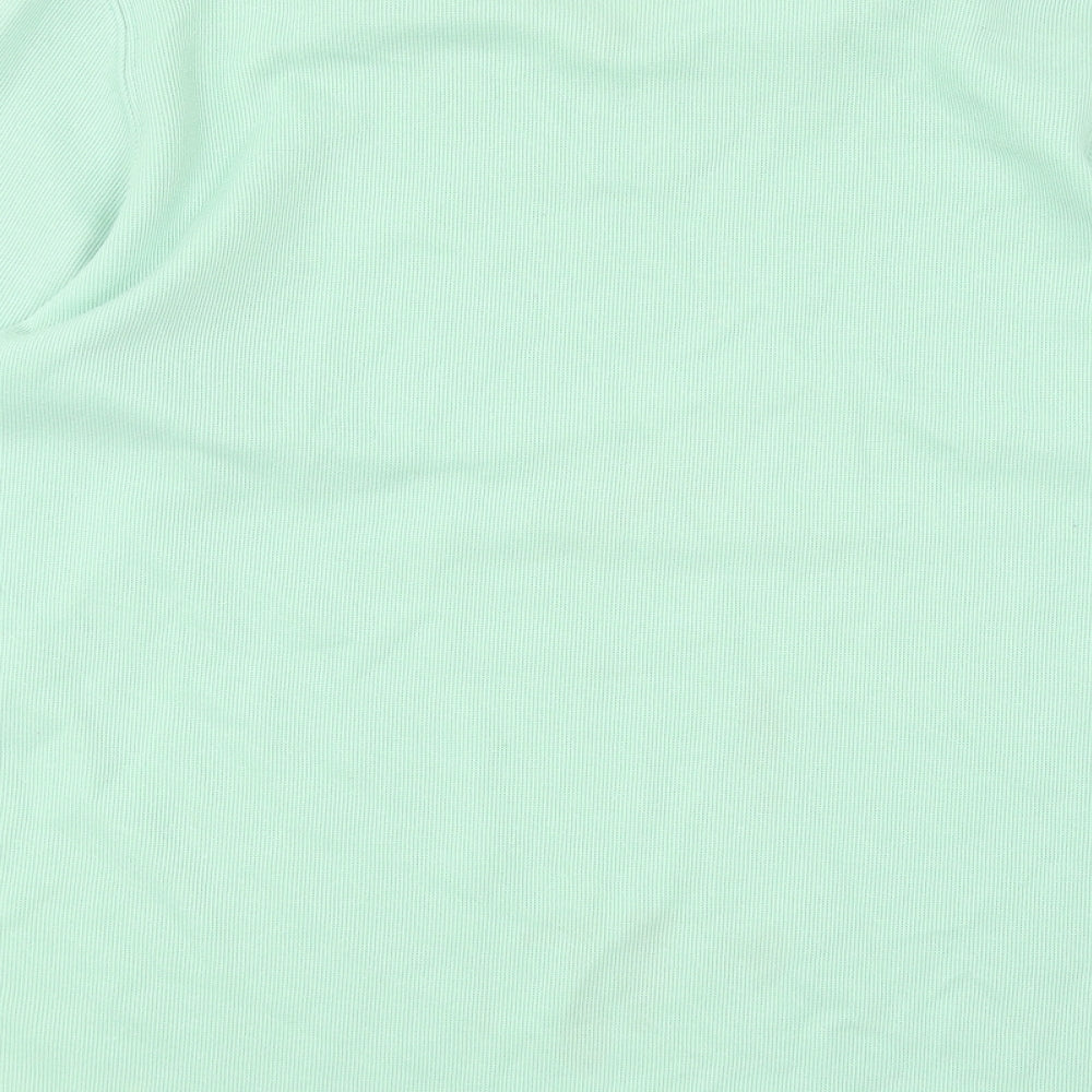 Bonmarché Womens Green V-Neck Polyester Pullover Jumper Size M