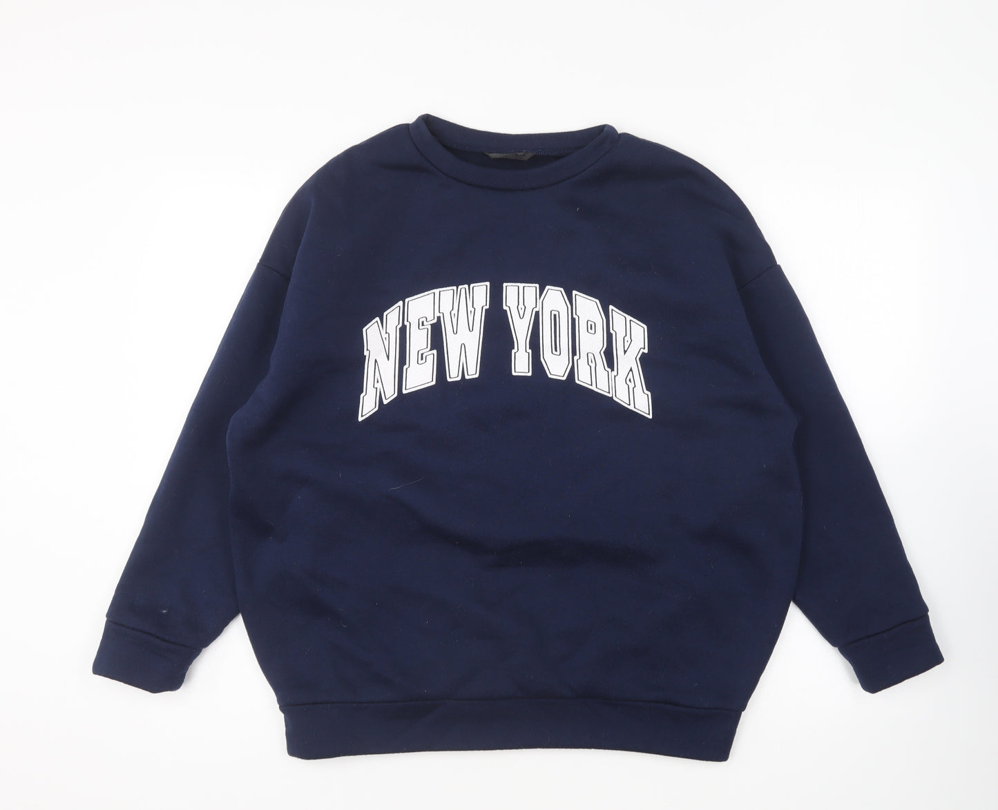 SheIn Womens Blue Polyester Pullover Sweatshirt Size M Pullover - New York