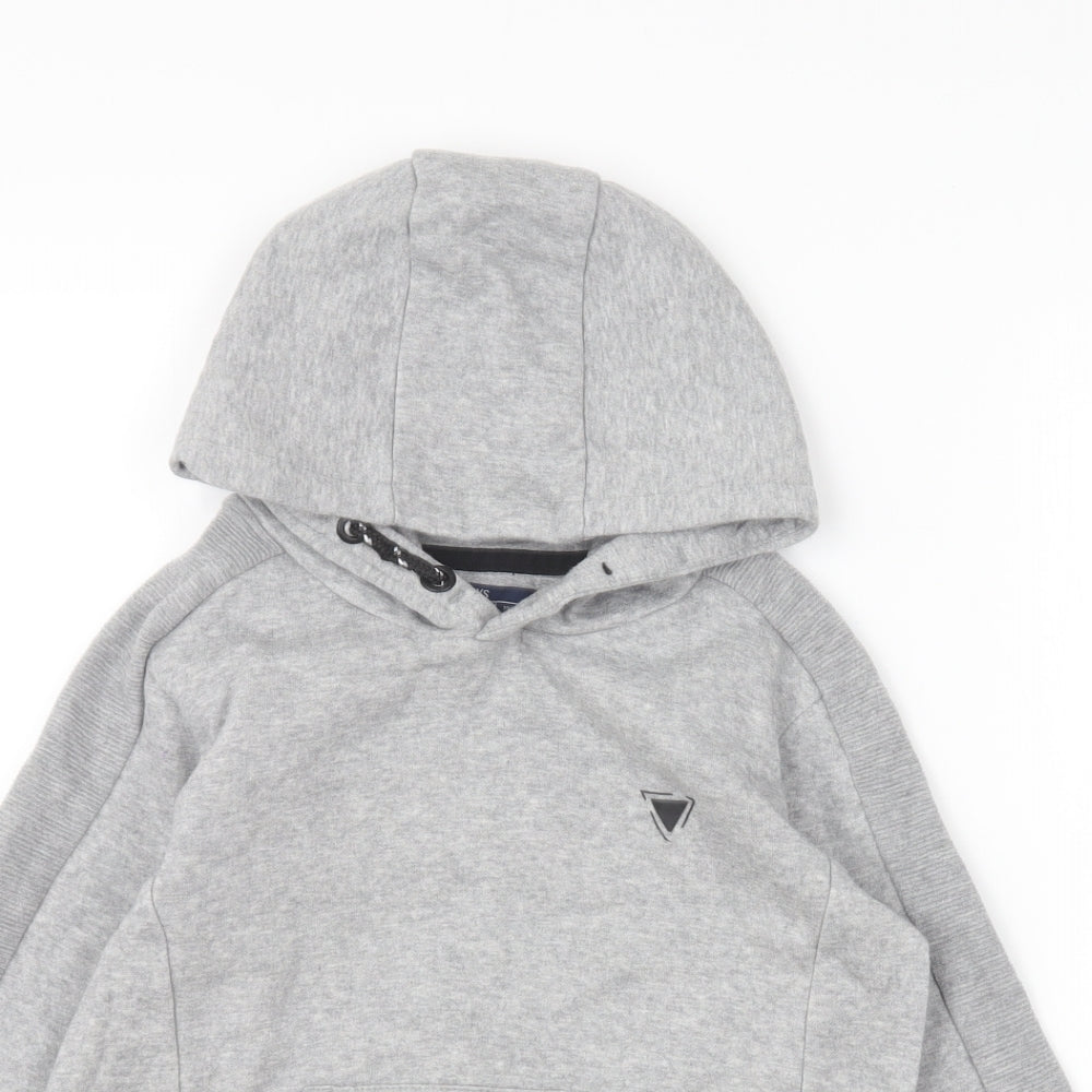 Matalan Boys Grey Cotton Pullover Hoodie Size 6 Years Pullover