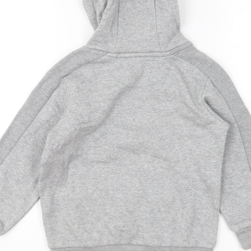 Matalan Boys Grey Cotton Pullover Hoodie Size 6 Years Pullover