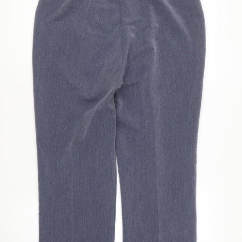 Bonmarché Womens Blue Polyester Trousers Size 12 L27 in Regular