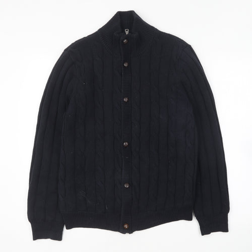 Blue Harbour Mens Blue Jacket Size S Zip