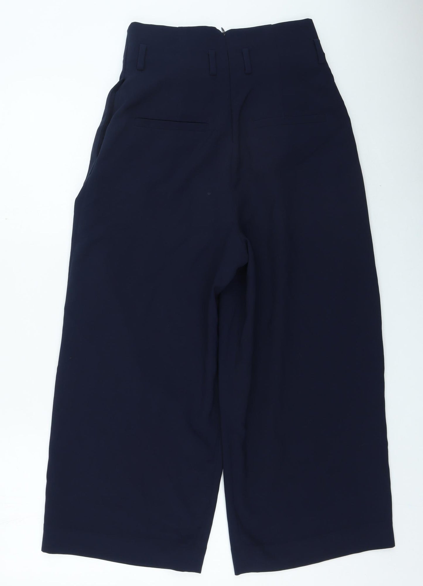 COS Womens Blue Polyester Trousers Size 36 in L27 in Regular Zip
