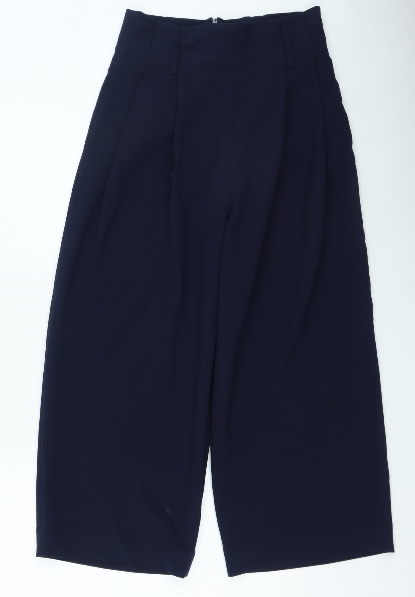 COS Womens Blue Polyester Trousers Size 36 in L27 in Regular Zip