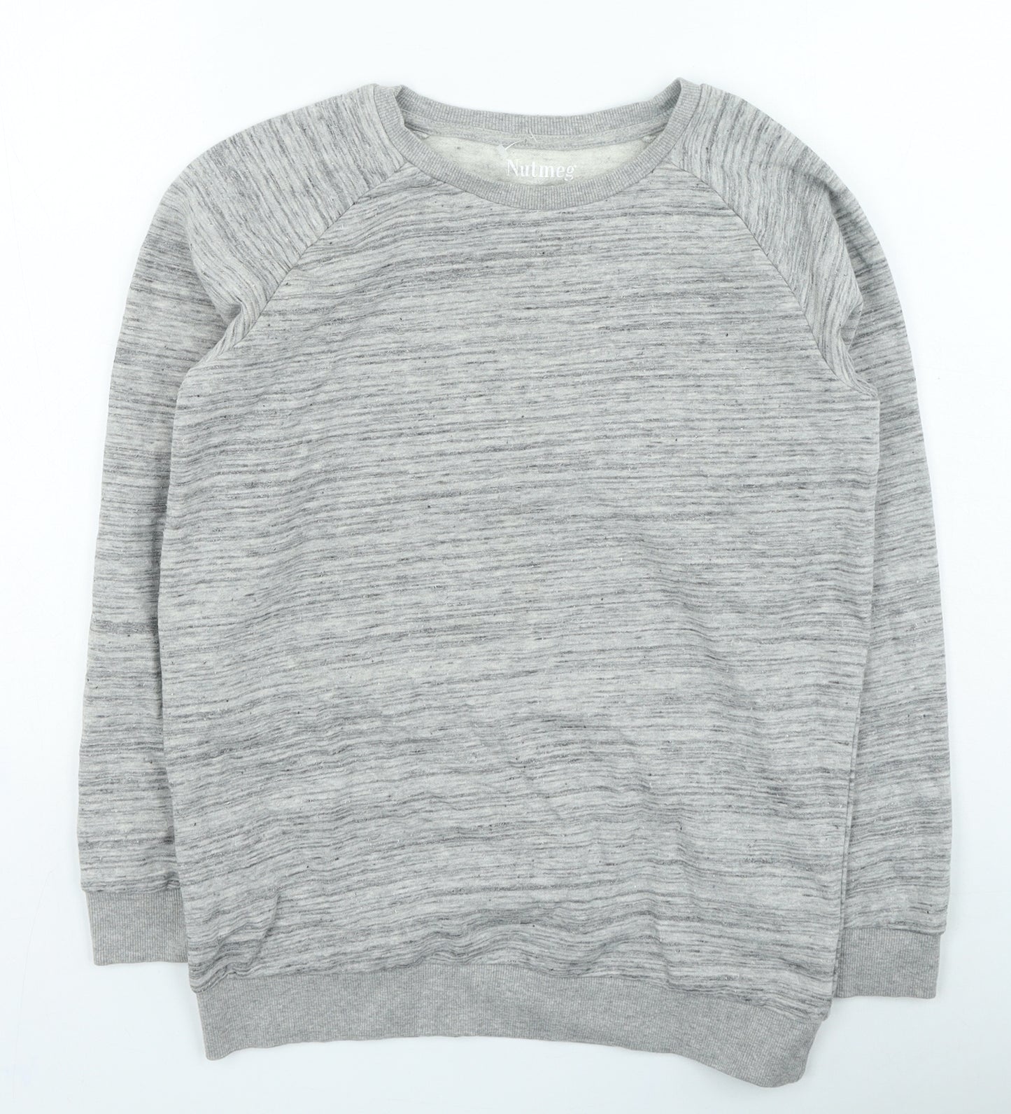 Nutmeg Boys Grey Cotton Pullover Sweatshirt Size 13-14 Years Pullover