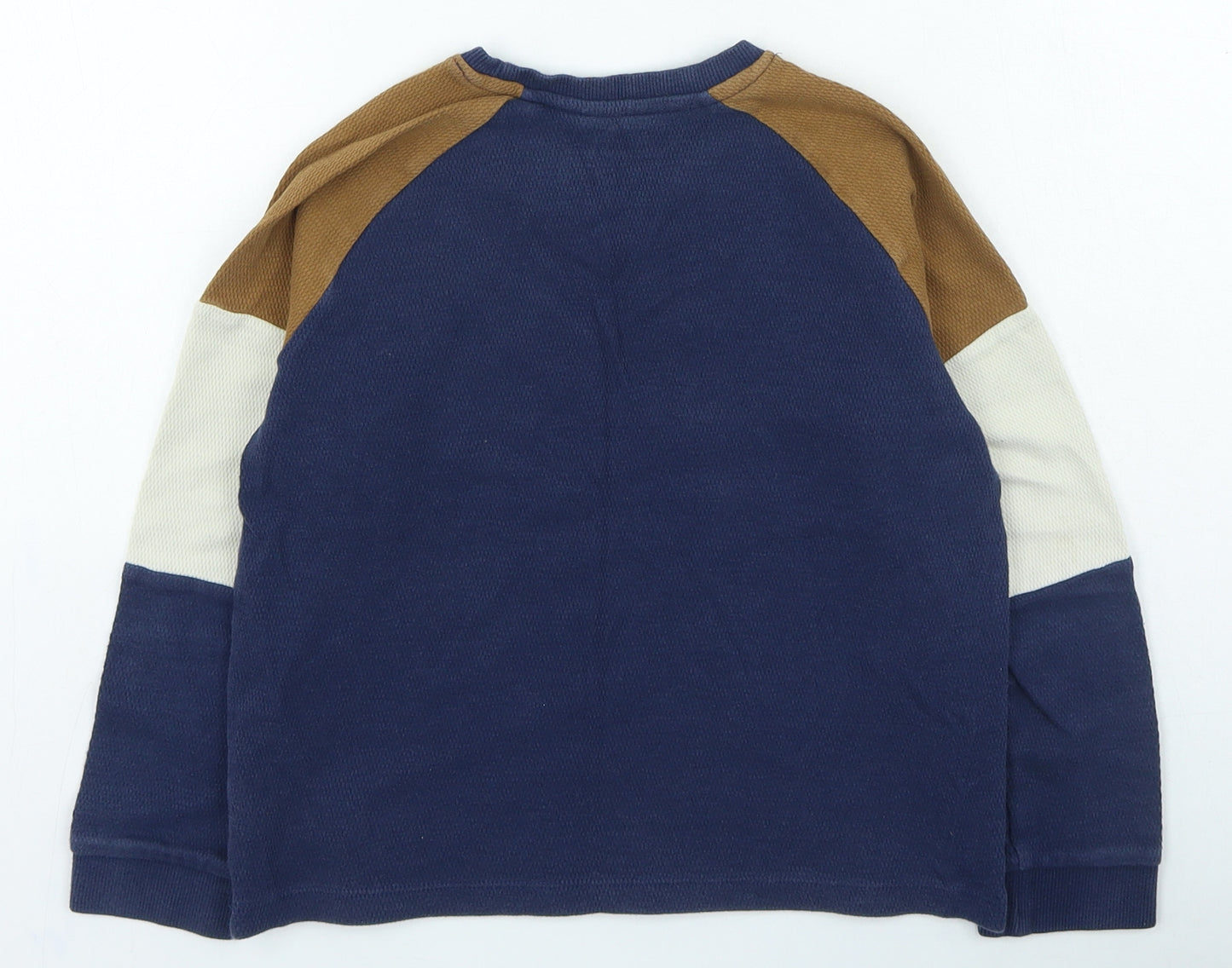NEXT Boys Multicoloured Cotton Basic Casual Size 10 Years Round Neck Pullover