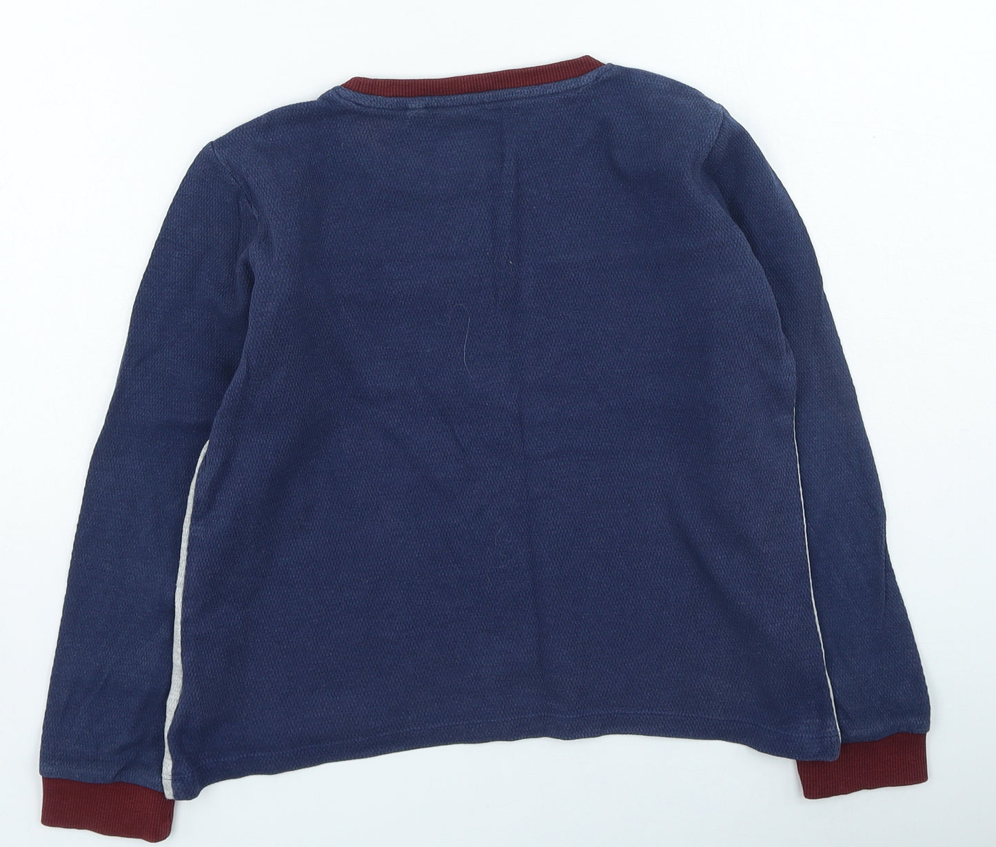 NEXT Boys Multicoloured Cotton Basic Casual Size 10 Years Round Neck Pullover