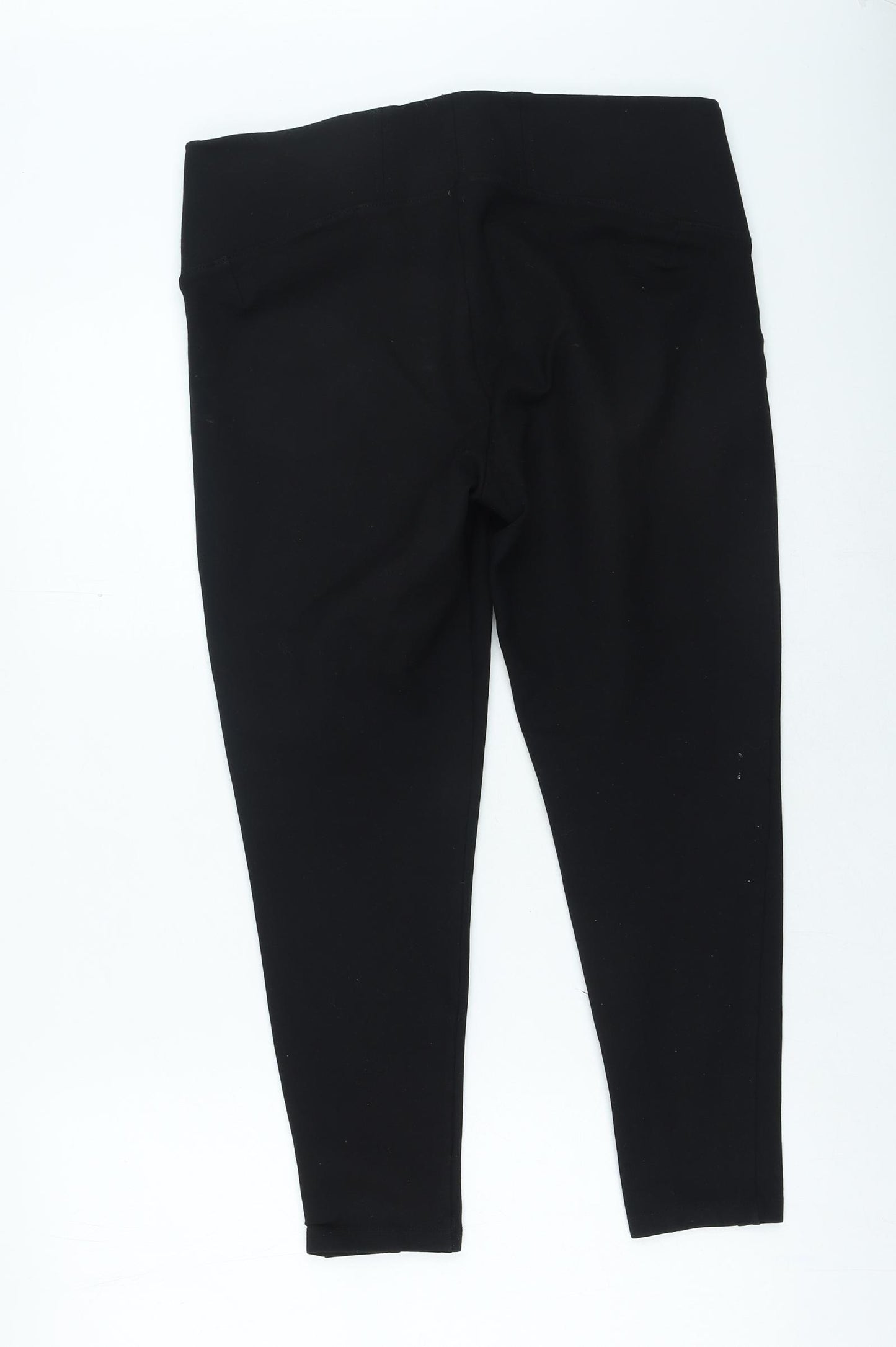 Marks and Spencer Womens Black Vinyl Jegging Leggings Size 16 L23 in