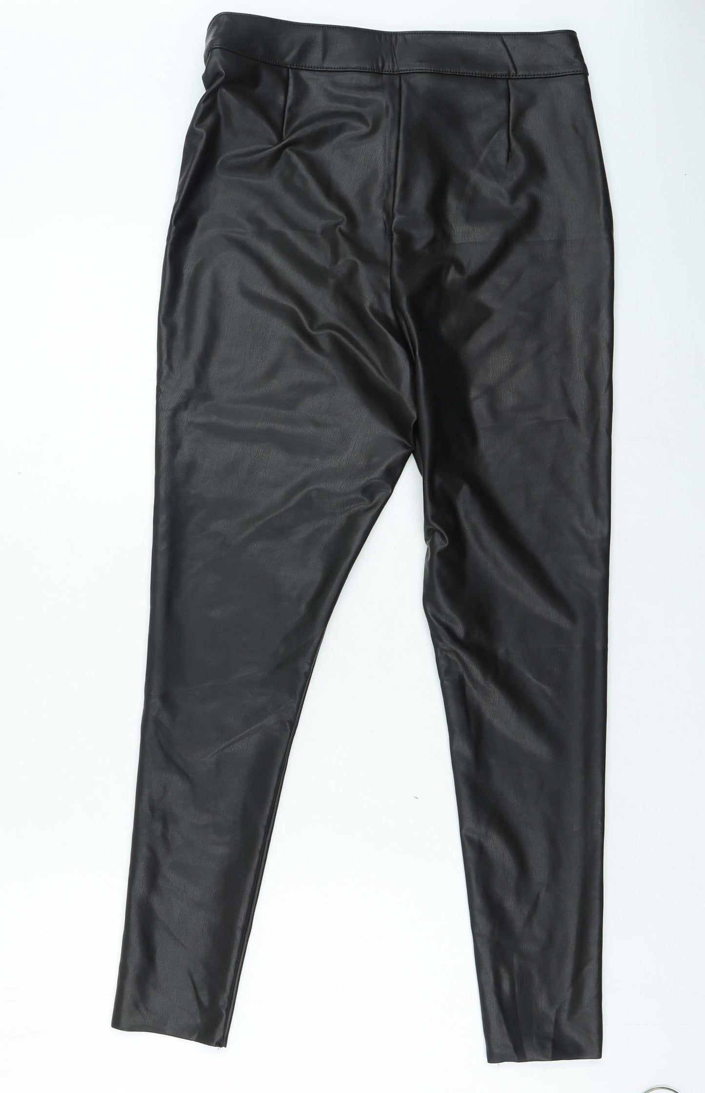 F&F Womens Black Polyester Jegging Jeans Size 10 L25 in Regular Zip