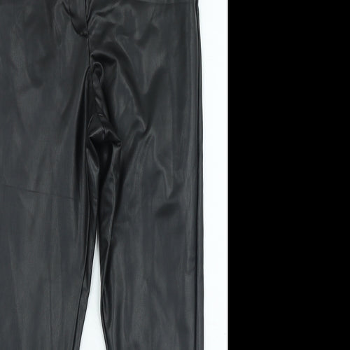 F&F Womens Black Polyester Jegging Jeans Size 10 L25 in Regular Zip