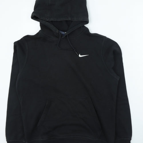 Nike Mens Black Cotton Pullover Hoodie Size M