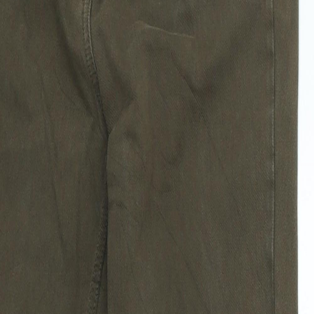 NEXT Womens Green Cotton Jegging Jeans Size 10 L25 in Regular Zip