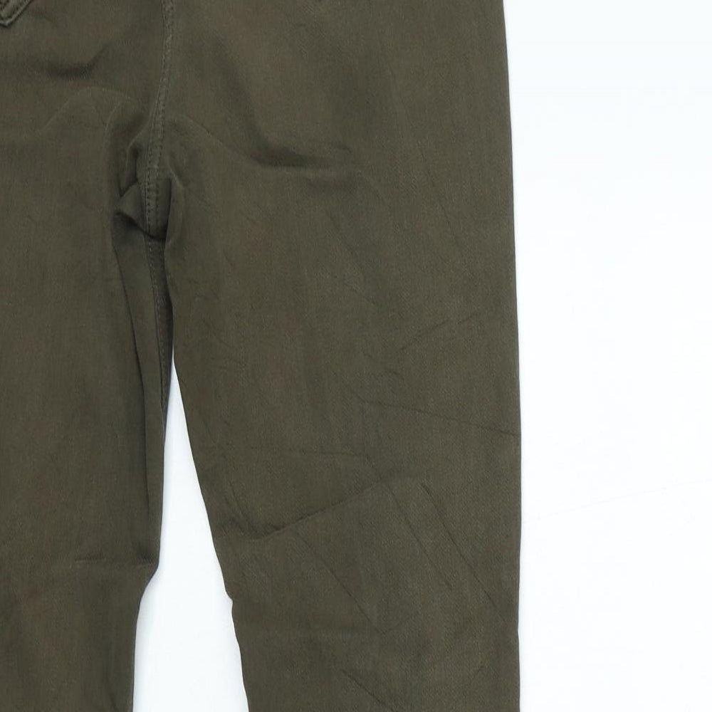 NEXT Womens Green Cotton Jegging Jeans Size 10 L25 in Regular Zip