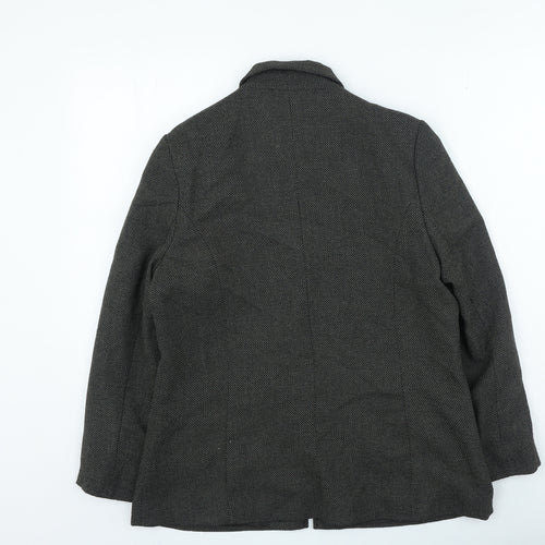 Klass Womens Grey Jacket Size 14 Zip
