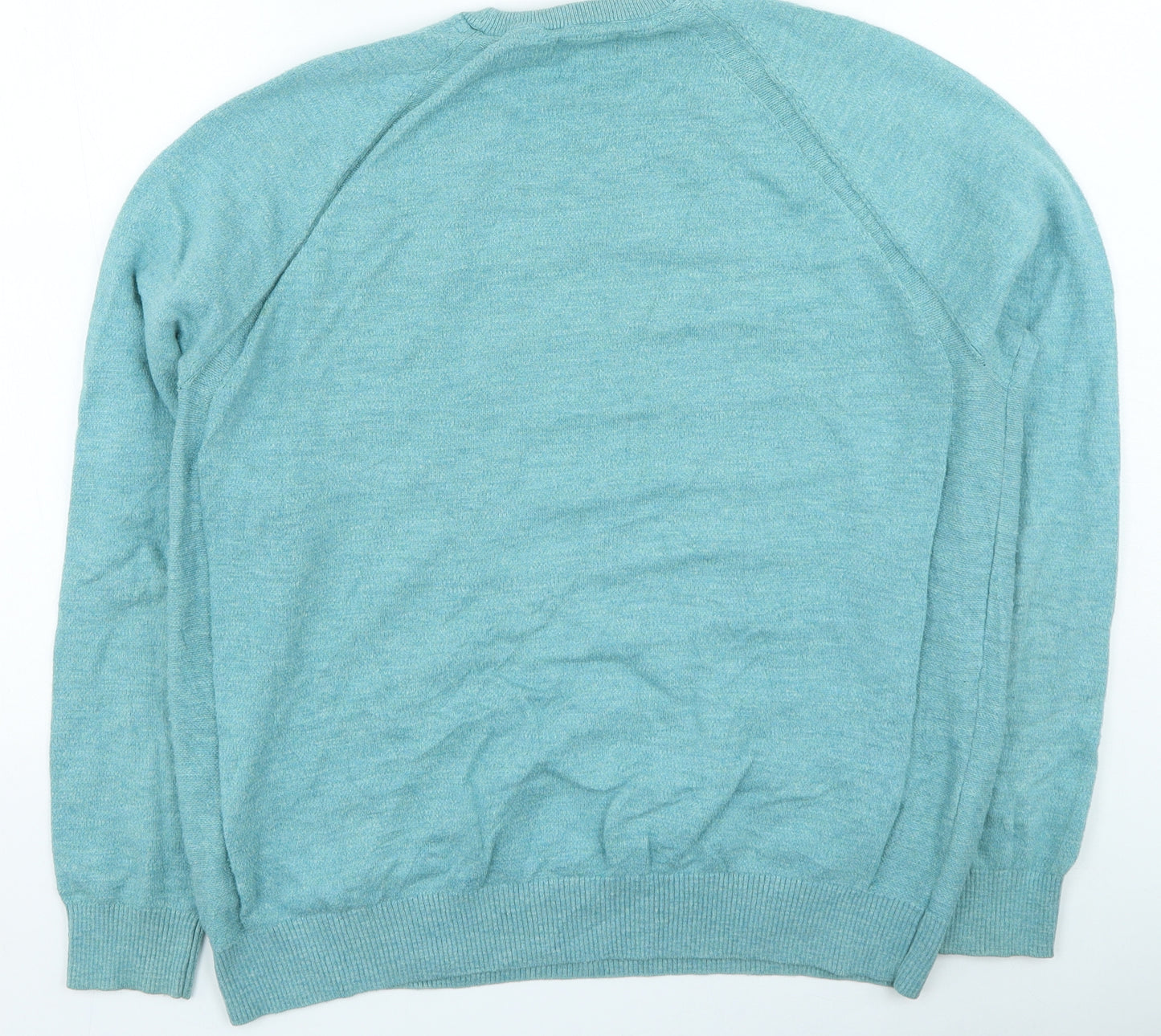 Marks and Spencer Mens Blue Cotton Pullover Sweatshirt Size L
