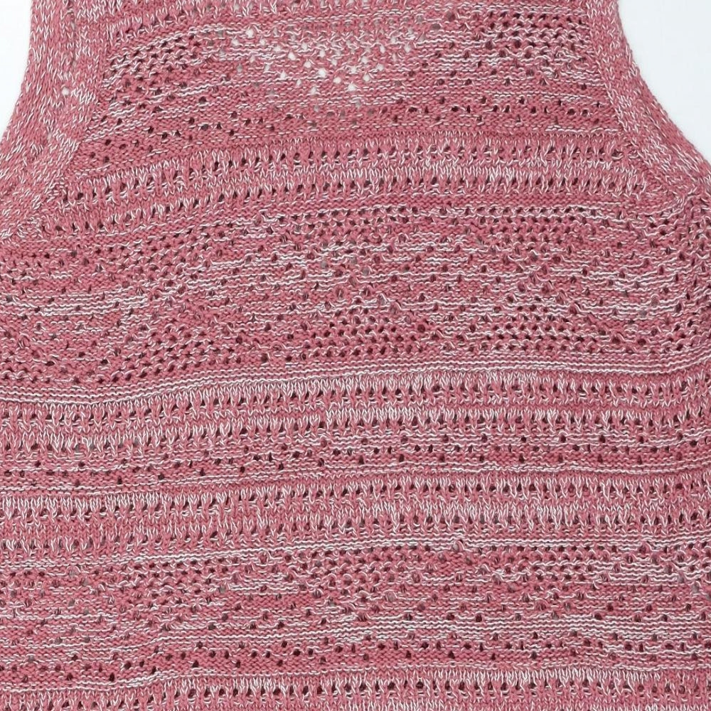TU Womens Pink Acrylic Camisole Tank Size 18 V-Neck