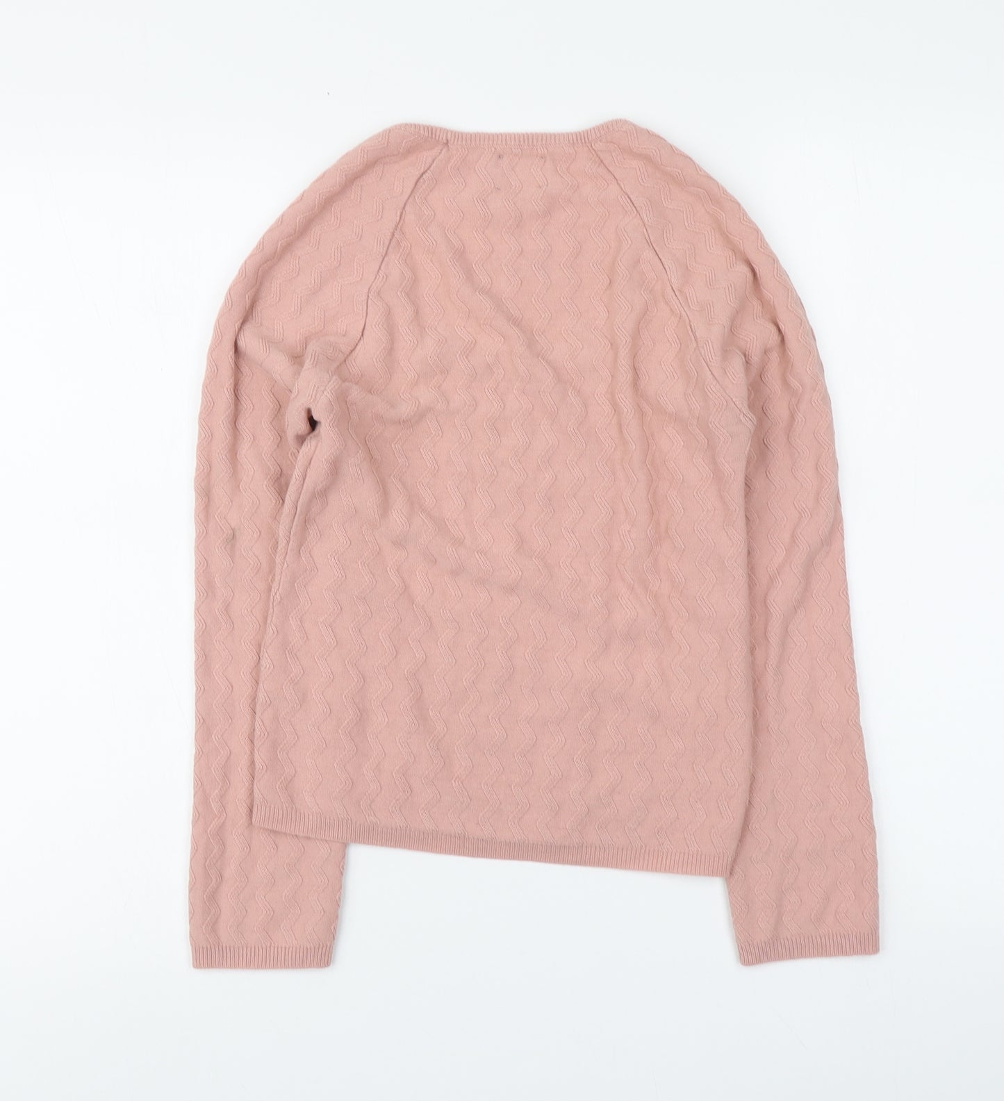 ASOS Womens Pink Square Neck Acrylic Pullover Jumper Size 8