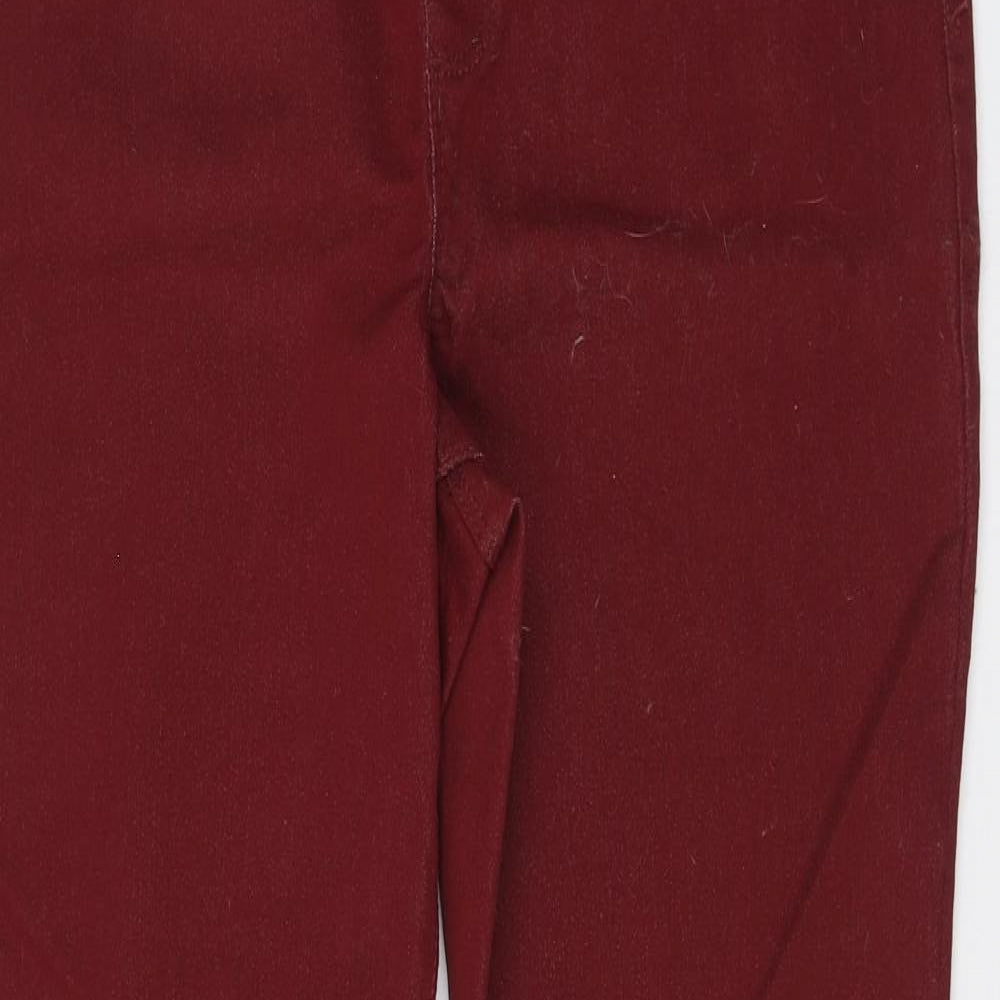 Pepco Womens Red Cotton Jegging Leggings Size 14 L28 in