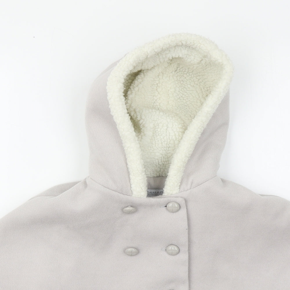 Tahari Girls Grey Jacket Poncho Size 18-24 Months Button