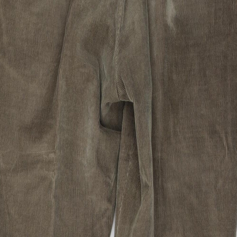 Dunnes Stores Mens Brown Cotton Straight Jeans Size 38 in L29 in Regular Button