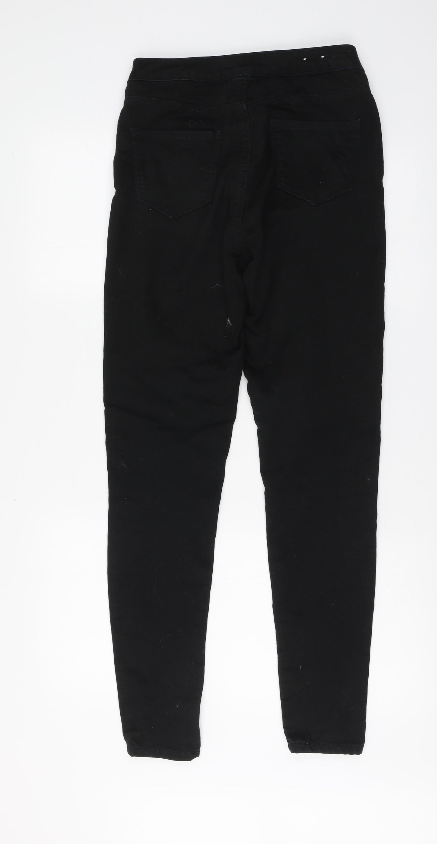 New Look Womens Black Cotton Skinny Jeans Size 10 L30 in Regular Button