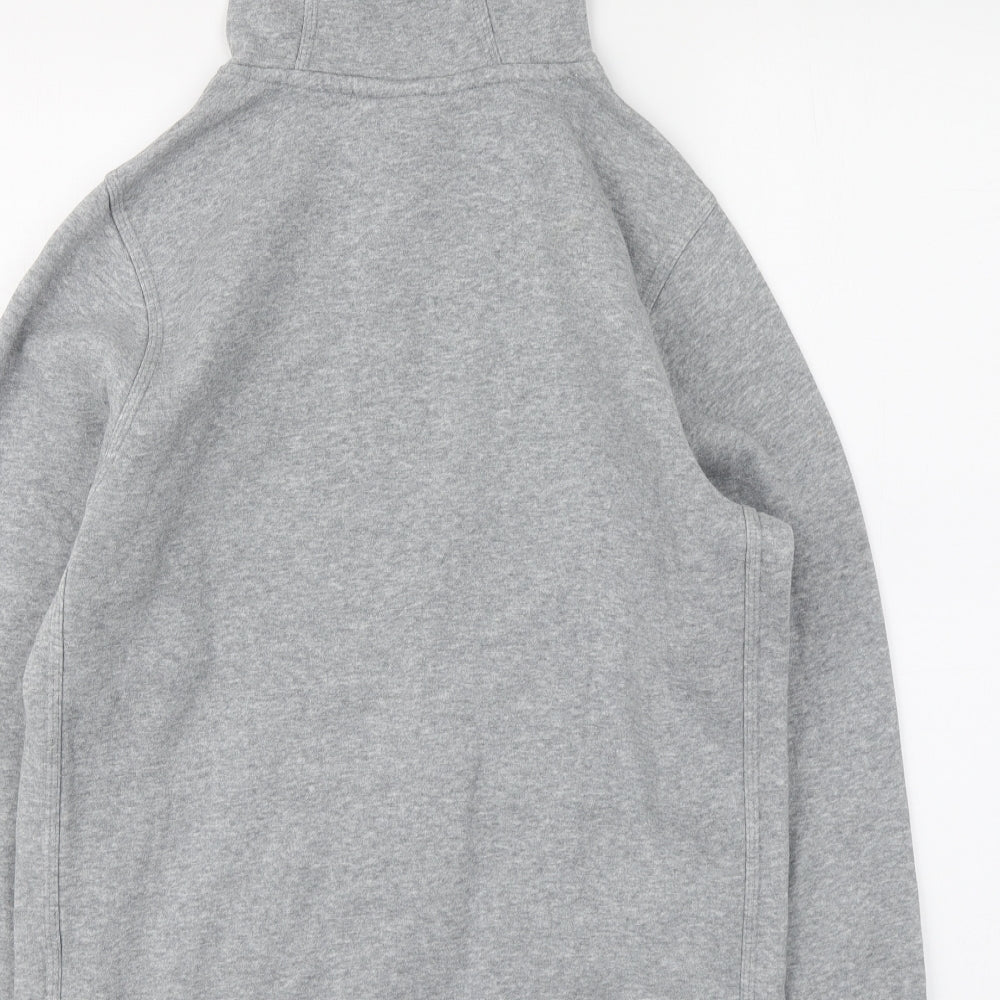 Nike Womens Grey Cotton Pullover Hoodie Size XL Pullover