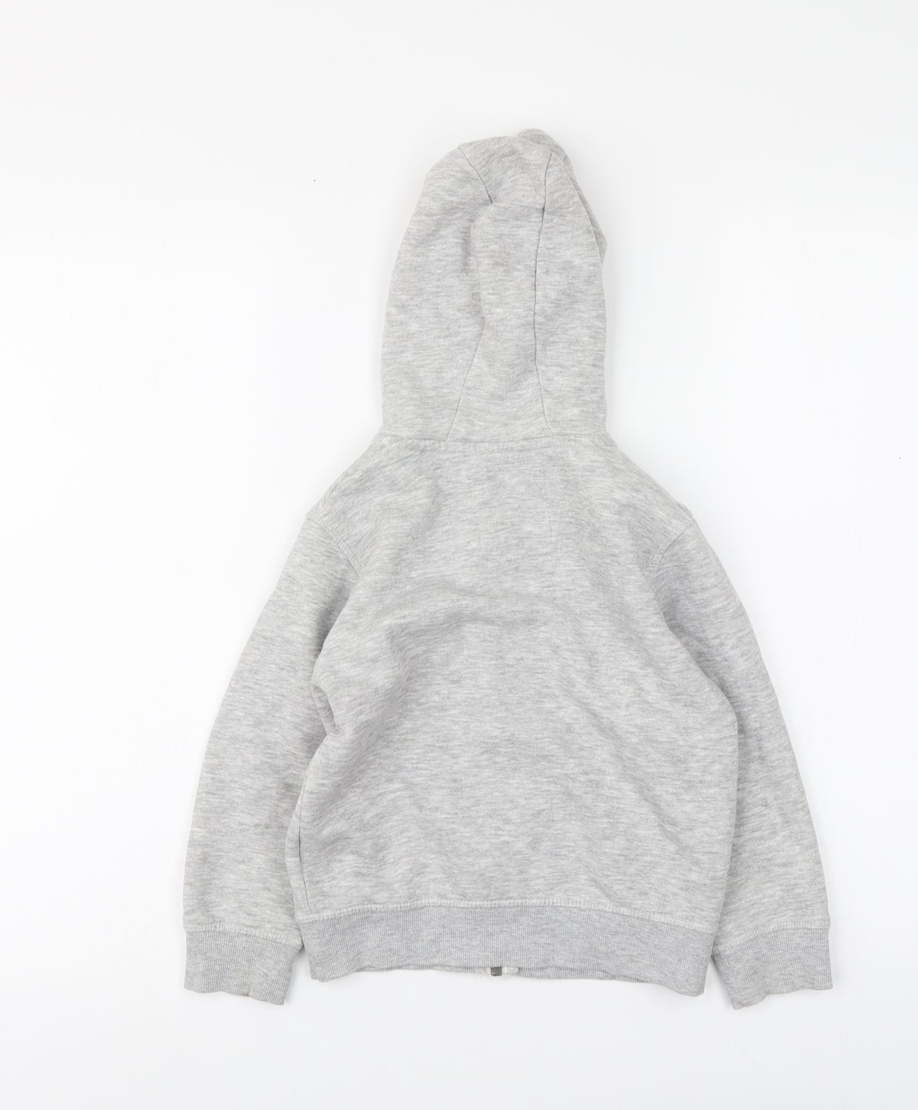 NEXT Boys Grey Cotton Full Zip Hoodie Size 4-5 Years Zip