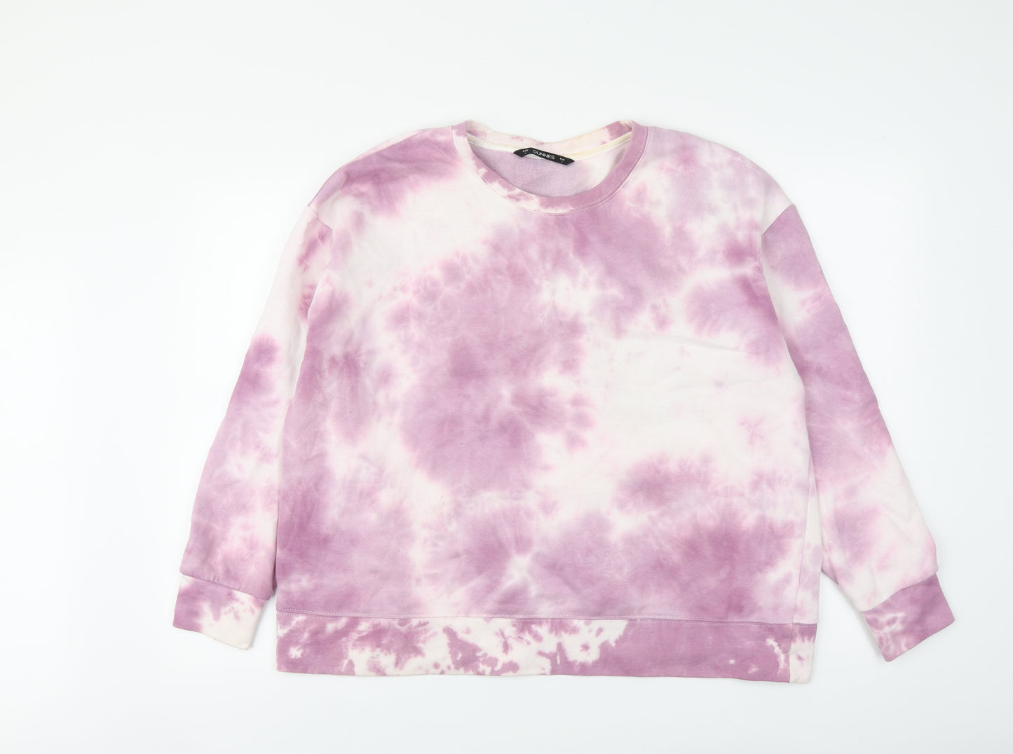 Dunnes Stores Womens Pink Cotton Pullover Sweatshirt Size L Pullover